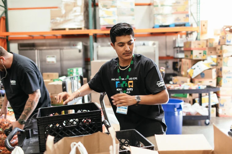 Senior fellow Manuel Cardenas Diaz hard at work for College Corps.